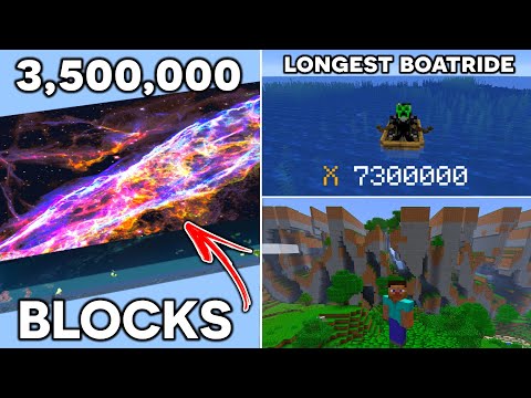 The Most INCREDIBLE Minecraft WORLD RECORDS...
