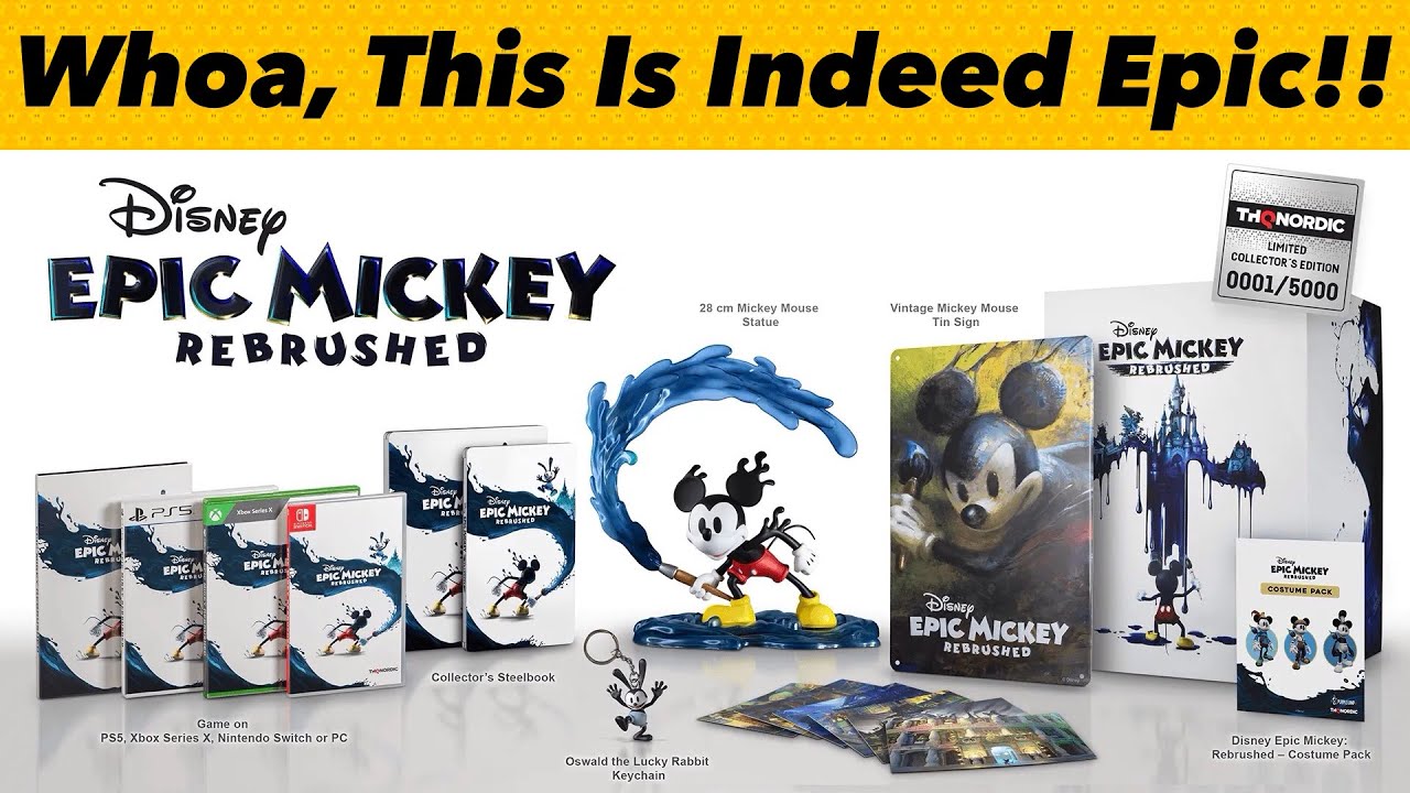 Epic Mickey Rebrushed Collectors Edition & Release Date Announced