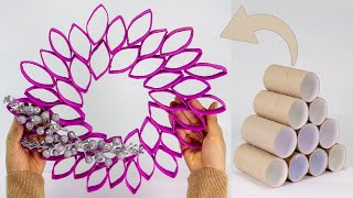 Super Easy Toilet Paper Rolls Craft / Paper Flower Tutorial / Spring Decor  Idea 