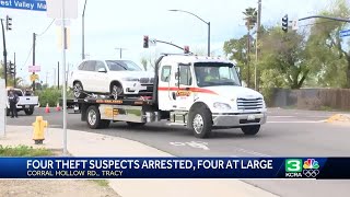 4 suspects wanted, 4 arrested after smash-and-grab at Tracy jewelry store