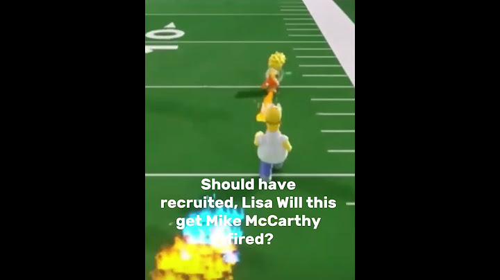 Well This get Mike McCarthy fired￼