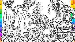 Satisfying Coloring with Alcohol Markers Poppy Playtime Chapter 5 New Coloring Pages screenshot 4