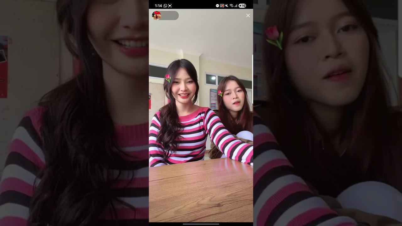 My bini live tiktok cakep kan?