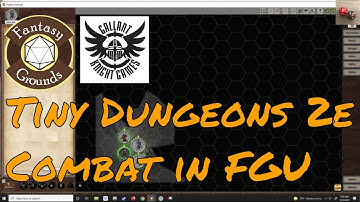 Tiny Dungeon 2e Combat Example in Fantasy Grounds
