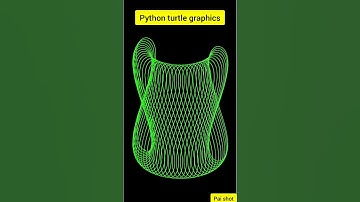 Python turtle draw curve using equation#shorts
