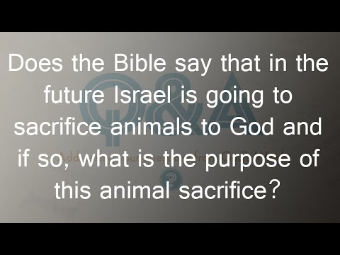 In The Future, Will Israel Sacrifice Animals To God And What Is The Purpose Of Animal Sacrifices?