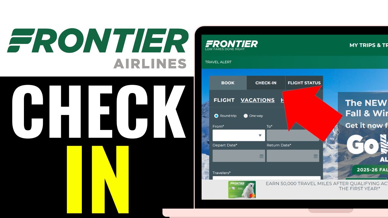 Frontier Check In How to Check in Frontier Airlines 2025 (QUICK & EASY) - YouTube