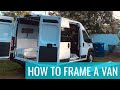 Framing the Van w/ Furring Strips! Ram ProMaster Van Build Conversion - Episode 9 | Jason Klunk