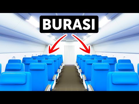 Video: Uçaktaki koltuklar ne kadar büyük?