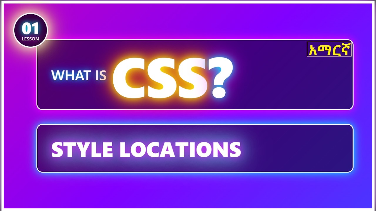 What is CSS? (Lesson 01) - Inline vs Embedded vs External Style - YouTube
