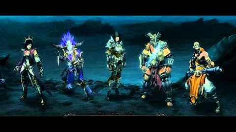 Diablo 3 Characters - Demon Hunter Monk Barbarian Witch Doctor Wizard
