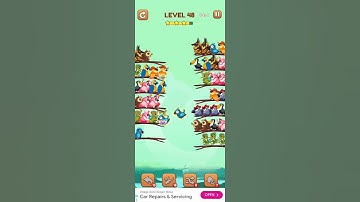 BIRD SORT 2 COLOR PUZZLE GAME 🐦 LEVEL 48