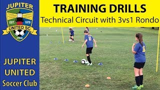 Technical Circuit With Transition To 3Vs1 Rondo