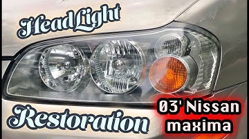 Headlight Restoration 2003 Nissan Maxima