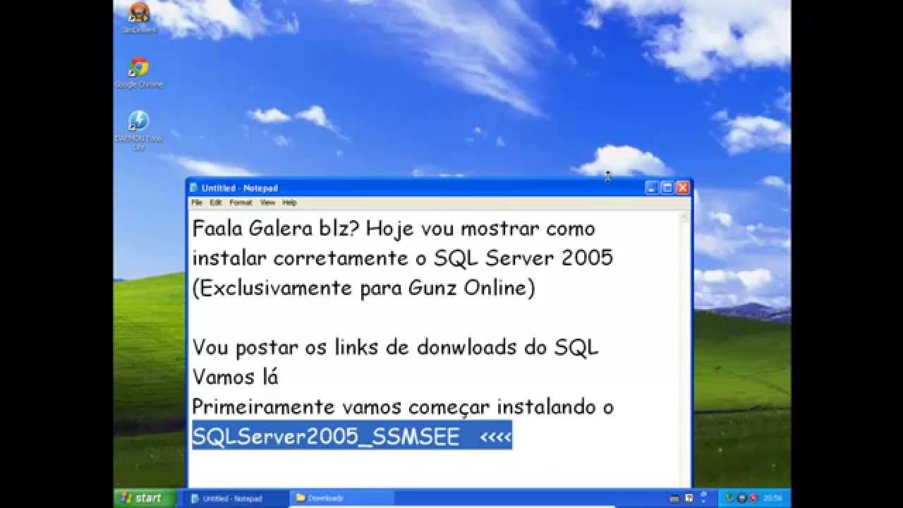 Como instalar SQL Server 2005 - YouTube