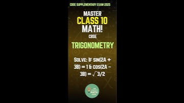 CBSE - CLASS 10 - #trigonometryclass10 #englishmedium #2marks #cbsesupplementaryexam2025 #class10th
