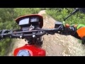 A view from the saddle of the red pig 1984 honda xl600r