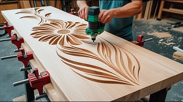 The Perfect Handcrafted Table with Artistic Hand-Painted Patterns by a Talented Young Artisan