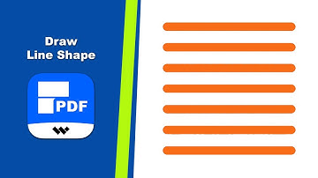 Lijnvormen tekenen en aanpassen in een PDF-document in Wondershare PDF Editor