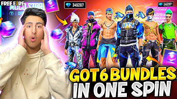 Got 7 BtS Bundles In One Spin😱😱Crazy Reaction - Garena Free Fire