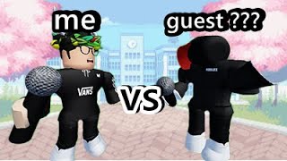 Roblox:me(senpai) vs Guest ??? (no have in game) phase 1and 3