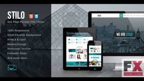 Preview Stilo - One Page HTML5 Template TForest