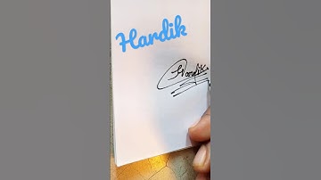 my first Hardik signature 😅 comment your name ✍️ #shorts #video #signature  subscribe 🥺 please