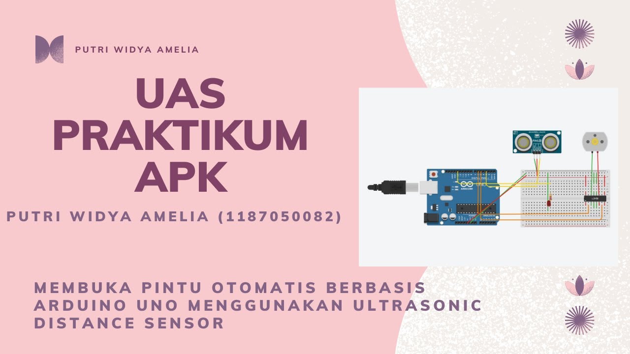 PINTU OTOMATIS BERBASIS ARDUINO UNO MENGGUNAKAN ULTRASONIC DISTANCE ...