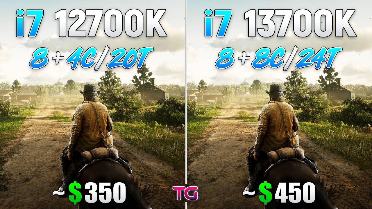 Core i7 12700K vs Core i7 13700K - Test in 10 Games 