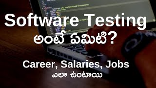 What is Software Testing || Career Jobs Salary Tools || In Telugu