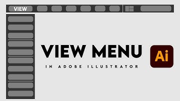 View Menu Bar in Adobe illustrator | illustrator class 47 in Urdu/Hindi
