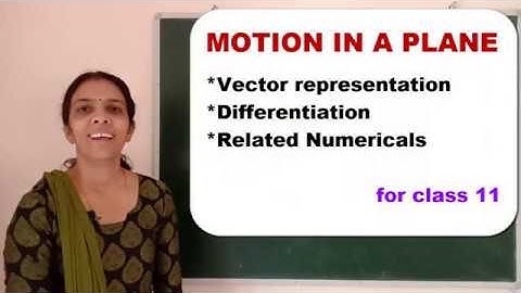 Class 11 Physics Motion In a plane part 3