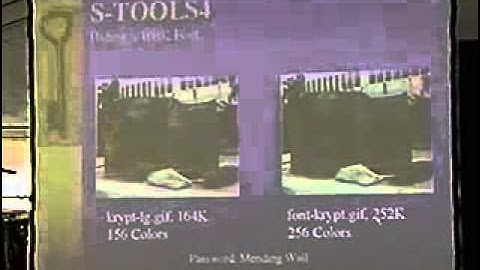 DEF CON 10 Hacking Conference Presentation By Elonka - Stenography - Video