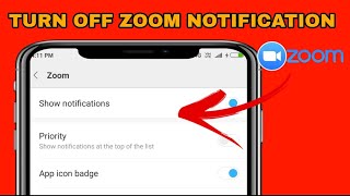How to turn off zoom notification on Android 2020