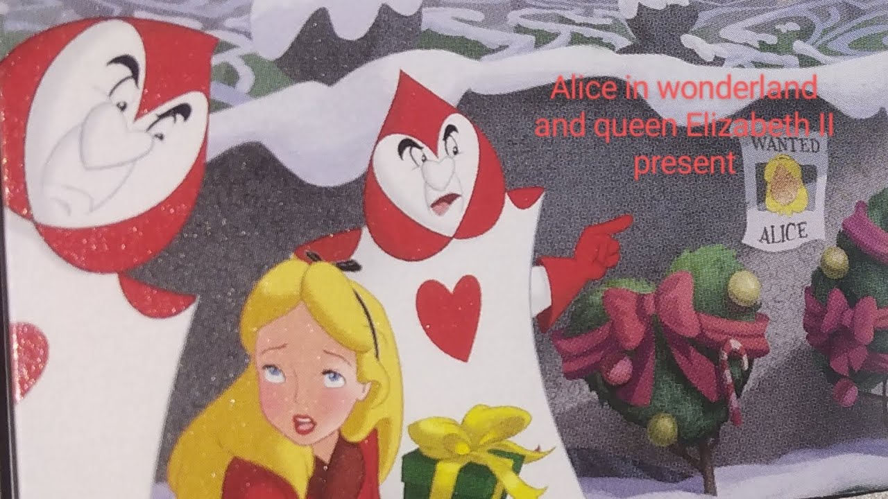 Alice in wonderland and queen Elizabeth II present - YouTube