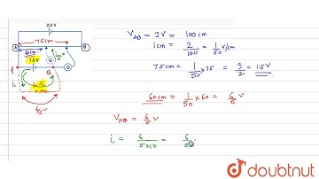 A 2.0 V potentiometer is used to determine the internal resistance of `1.5 V` cell. The balance ...