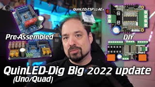 Крупное обновление 2022 года для 💡QuinLED💡 Dig-Uno и Dig-Quad, а также представляем QuinLED-ESP32-AE+!
