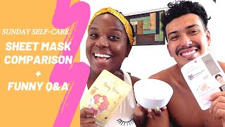 SUNDAY SELF-CARE LIVE // HONEY EXTRACT VS PEARL COLLAGEN MAKS + FUNNY Q&amp;A