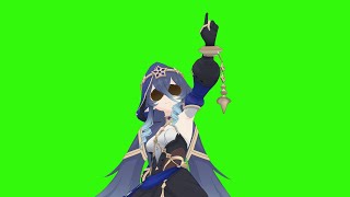 Layla - Persona 4: Specialist【MMD Genshin Impact】Green Screen