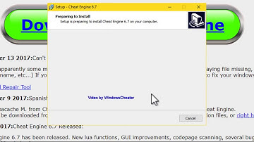 Download and Install CheatEngine 6.7
