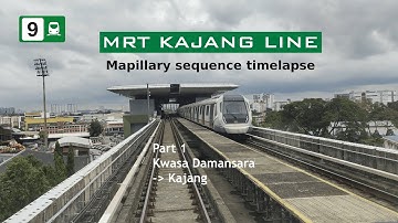 MRT Kajang Line - Mapillary sequence timelapse (Part 1: Kwasa Damansara - Kajang)