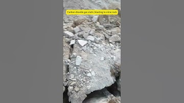 Carbon dioxide gas static blasting to mine rock #co2blasting #mining #co2rockblasting