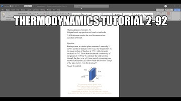 Thermodynamics made up question 2-92 During winter, a window glass measures 3 meters by 3 meters and