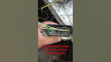 Mahindra supro,jeeto edc17c61 ecm on table testing wiring daigram #automobile #mahindraindia