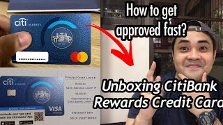 CITIBANK REWARDS CREDIT CARD UNBOXING | TIPS ON HOW TO GET APPROVED FAST | Jaden Yael