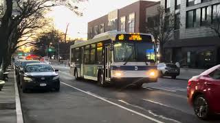 MTA Bus #4527 on the Q8 to Jamaica 165 St Term on Jamaica Av at Parsons Blvd