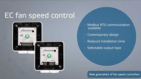Fan speed control for AC and EC fans in HVAC applications