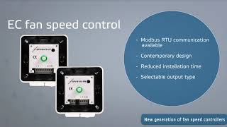 Fan speed control for AC and EC fans in HVAC applications