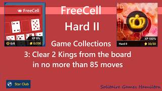 Star Club | FreeCell Hard II - #3: Clear 2 Kings from the board in no more than 85 moves screenshot 4