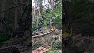 Harvester 1270G In Action #Bosque #Johndeere #Love #Montains #Tree #Harvester #Viral #Madera #Wood